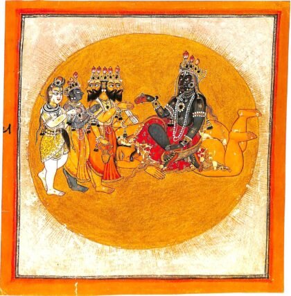 Devi in the Form of Bhadrakali Adored by the Gods